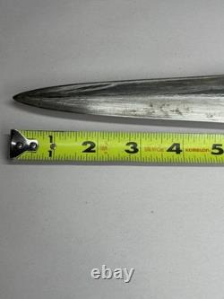 Vintage Kinfolks Stag Handle Hunting Knife with Orig Leather Sheath 8 Blade