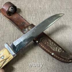 Vintage Kinfolks, Stag handle, Orig. Sheath, Nice