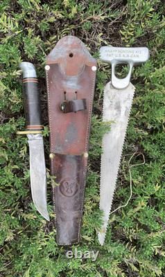 Vintage Knapp Hunting Kit Elko NV. Pat US & Can. With Western L36 Hunting Knife