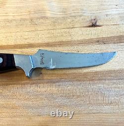 Vintage Lakota Fish Hawk H Suzuki Seki Japan Fixed 3.25 Blade Knife Ebony Handl