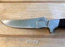 Vintage Lakota Fish Hawk H Suzuki Seki Japan Fixed 3.25 Blade Knife Ebony Handl