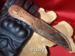 Vintage Lamplough Cutlery Hunting Knife Solingen Germany Stag Handle with Sheath