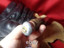 Vintage Lamplough Cutlery Hunting Knife Solingen Germany Stag Handle with Sheath