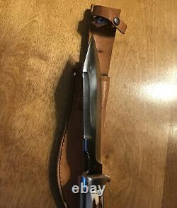 Vintage Lamplough Cutlery Solingen Fixed Blade Hunting Knife With Sheath