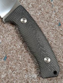 Vintage Lion Steel Knife Fixed Blade Composite Handle Panels withSheath Fantastic