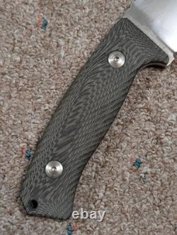 Vintage Lion Steel Knife Fixed Blade Composite Handle Panels withSheath Fantastic