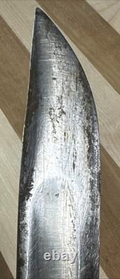 Vintage MARBLE'S GLADSTONE IDEAL FIXED BLADE HUNTING KNIFE withLEATHER SHEATH