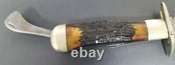 Vintage Made in USA Marbles Safety Folding Knife Hunting Knife and Sheath