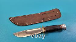 Vintage Marble's Gladstone Mich USA Hunting Knife + Leather Sheath TR764