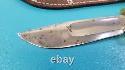 Vintage Marble's Gladstone Mich USA Hunting Knife + Leather Sheath TR764