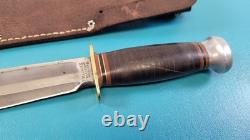 Vintage Marble's Gladstone Mich USA Hunting Knife + Leather Sheath TR764
