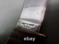 Vintage Marbles Gladstone Mich. U. S. A. Hunting Knife 4 1/2 Blade Pat. 1916