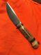 Vintage Marbles Gladstone Mich. Woodcraft Stag On Stag Antler Hunting Knife
