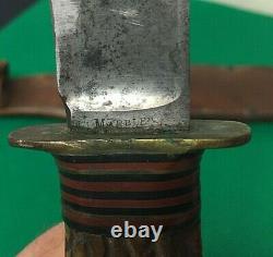 Vintage Marbles Gladstone Stag Handle & Butt Knife 5 3/4 in blade