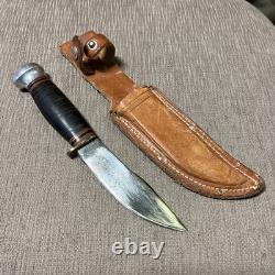 Vintage Marbles Gladstone Woodcraft, 1916 Circa, Leather Handle, Sheath Vintage Marbles Gladstone Woodcraft, 1916 Circa, Leather Handle, Sheath
