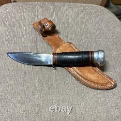 Vintage Marbles Gladstone Woodcraft, 1916 Circa, Leather Handle, Sheath