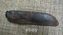 Vintage Marbles Woodcraft Fixed Blade Knife with Original Moose Sheath