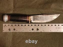 Vintage Marbles Woodcraft Hunter-skinner Knife With Sheath