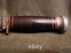 Vintage Marbles Woodcraft Hunter-skinner Knife With Sheath