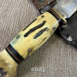 Vintage, Marbles Woodcraft, Stag, Pat'd 1916, Orig. Customized Sheath