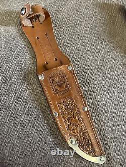 Vintage Near Mint, Rewwappen, Linder Messer, Orig. Sheath, Stag