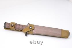 Vintage OKC Survival Camping Hunting Knife Genuine + Scabbard Ontario Co USA