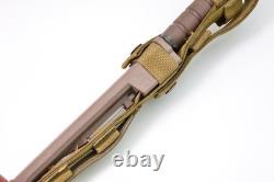Vintage OKC Survival Camping Hunting Knife Genuine + Scabbard Ontario Co USA