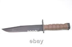 Vintage OKC Survival Camping Hunting Knife Genuine + Scabbard Ontario Co USA