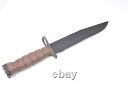 Vintage OKC Survival Camping Hunting Knife Genuine + Scabbard Ontario Co USA