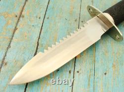 Vintage Ohrid Bratstvo Yugoslavia Hollow Sawback Survival Bowie Knife Set Knives