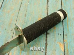 Vintage Ohrid Bratstvo Yugoslavia Hollow Sawback Survival Bowie Knife Set Knives