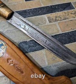 Vintage Old Finland Finnish Hunting Knife with Sheath