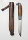 Vintage Omni Makipelkola Finland Puukko Knife with Leather Sheath E233