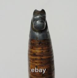 Vintage Omni Makipelkola Finland Puukko Knife with Leather Sheath E233