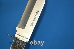 Vintage Original Bowie Knife with Sheath Stainless Steel Japan