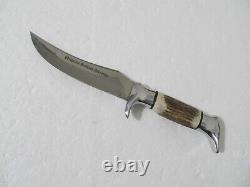 Vintage Original Buffalo Skinner 53 Solingen Germany Knife & Sheath