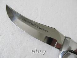 Vintage Original Buffalo Skinner 53 Solingen Germany Knife & Sheath