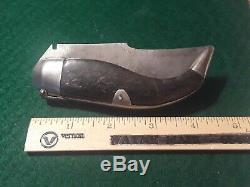 Vintage Original Spanish Horn Leverlock Navaja Folding Pocket Knife Hunting