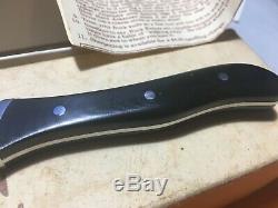 Vintage PRE-DATE CODE BUCK 107 Scout Knife & Sheath NEW -Never Used or Carried