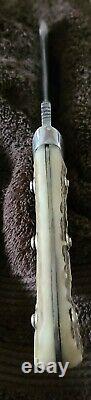 Vintage PUMA WHITE HUNTER 6377 Knife withSheath, Excellent Condition