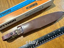 Vintage PYTHON Japan No. JK419 Folding Hunting Bowie Knife