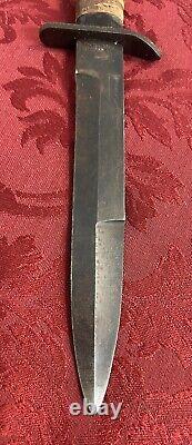 Vintage Parker Brothers Combat Spear Point Knife M8 A1 Scabbard