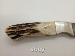 Vintage Parker Edwards Damascus Hunter Fixed Blade Knife