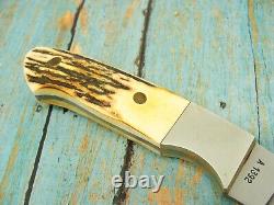 Vintage Parker Edwards Jacksonville Al A 1392stag Hunting Knife Set Knives Tools