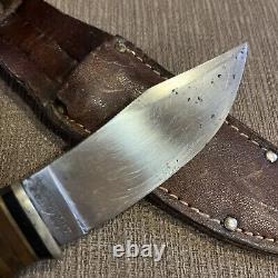 Vintage, Pre 1947, Kabar Union Cut Co, 471, Stacked Leather, Original Sheath