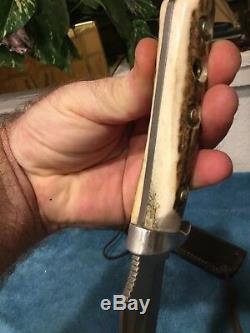 Vintage Puma Hunting Knife 6393 106/rc Rwt Germany Handmade Skinner Staghorn
