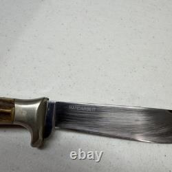 Vintage Puma Werk Jagdnicker Fixed Stag Knife With Sheath 3589 Germany