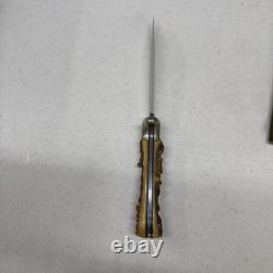Vintage Puma Werk Jagdnicker Fixed Stag Knife With Sheath 3589 Germany