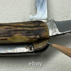 Vintage Puma Werk Solingen Made In Germany 3591 Hunting Knife Fixed & Folding