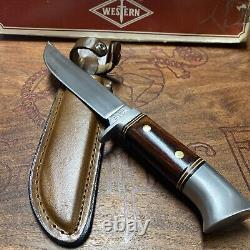 Vintage/RARE Western Cutlery W36 Fixed Blade Hunting Knife WithOriginal Sheath